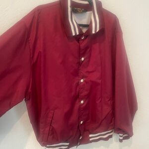 Rennoc Men's Burgundy and Red Jacket 2X
